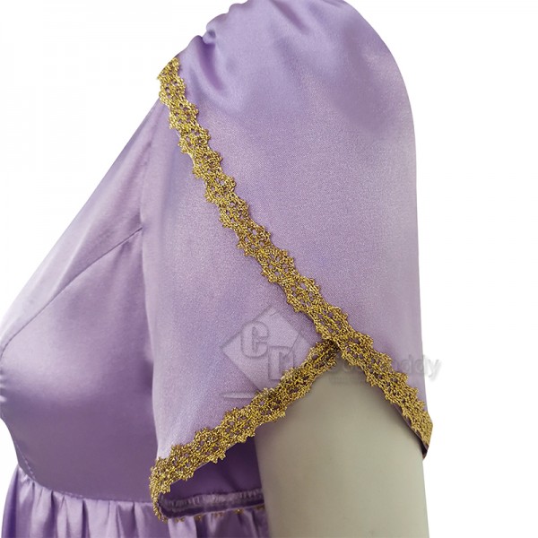 2022 Regency Bridgerton Daphne Cosplay Costume Jane Austen Style Purple Dress Halloween Party Suit