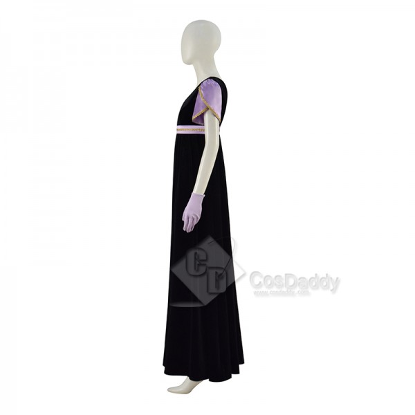 2022 Regency Bridgerton Daphne Cosplay Costume Jane Austen Style Purple Dress Halloween Party Suit