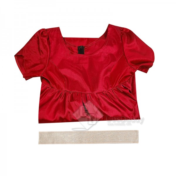 2022 Legend Regency Bridgerton Kate  Jane Austen Cosplay Costume Red Dress Halloween Carnival Suit