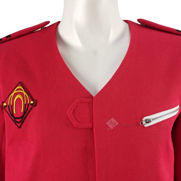 CosDaddy Land of the Giants Red Uniform Steve Burton Flight Jacket Outfit Cosplay Costumes