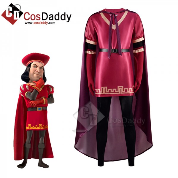 2022 Lord Farquaad Shrek Cosplay Costume Halloween Carnival Suit