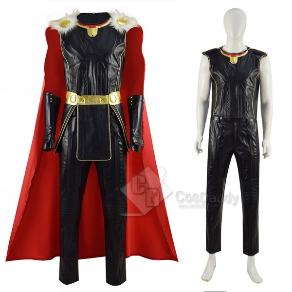 Thor 4: Love and Thunder Thor Odinson Black Battle Suit Cosplay Costume