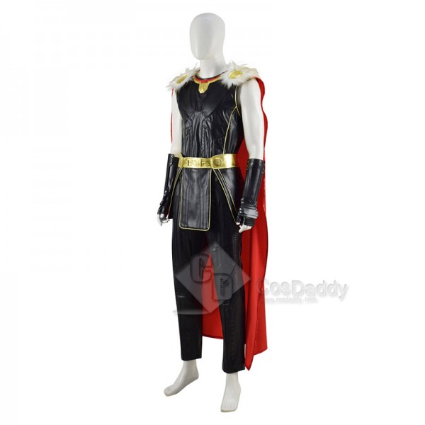 Thor 4: Love and Thunder Thor Odinson Black Battle Suit Cosplay Costume