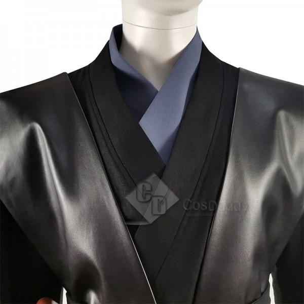 Star Wars Skywalker Jedi Anakin Cosplay Costume Classic Black Cape Outfit Full Set