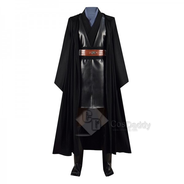 Star Wars Skywalker Jedi Anakin Cosplay Costume Classic Black Cape Outfit Full Set