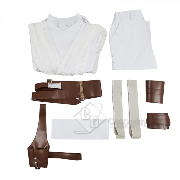 Star Wars 9 The Rise of Skywalker Rey Cosplay Costume Halloween Carnival Suit