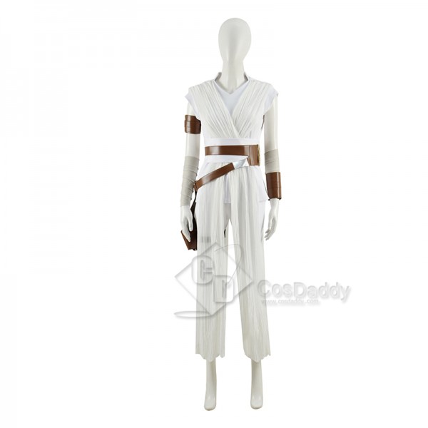 Star Wars 9 The Rise of Skywalker Rey Cosplay Costume Halloween Carnival Suit