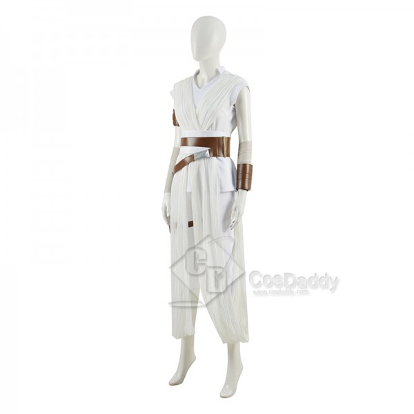 Star Wars 9 The Rise of Skywalker Rey Cosplay Costume Halloween Carnival Suit