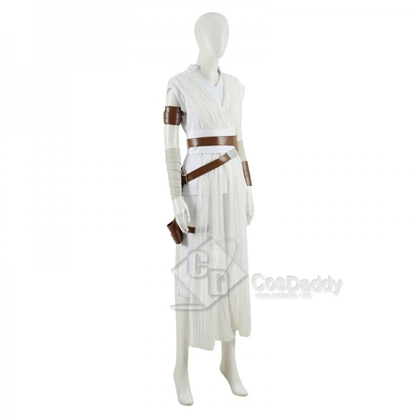 Star Wars 9 The Rise of Skywalker Rey Cosplay Costume Halloween Carnival Suit