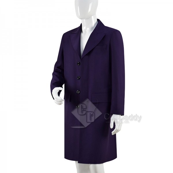 2022 Doctor Who The 11th Doctor Eleventh Dr Matt Smith Cosplay Costume Purple Coat