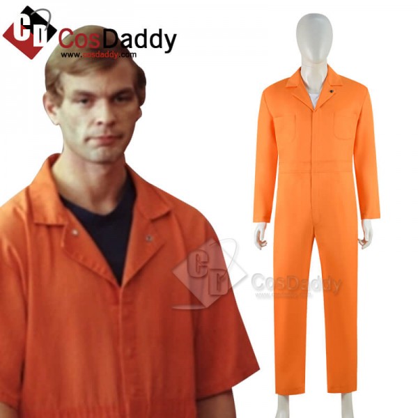 CosDaddy Monster: The Jeffrey Dahmer Story Jeffrey Dahmer Halloween Costume Jeffrey Jumpsuit Unisex Fancy Dress