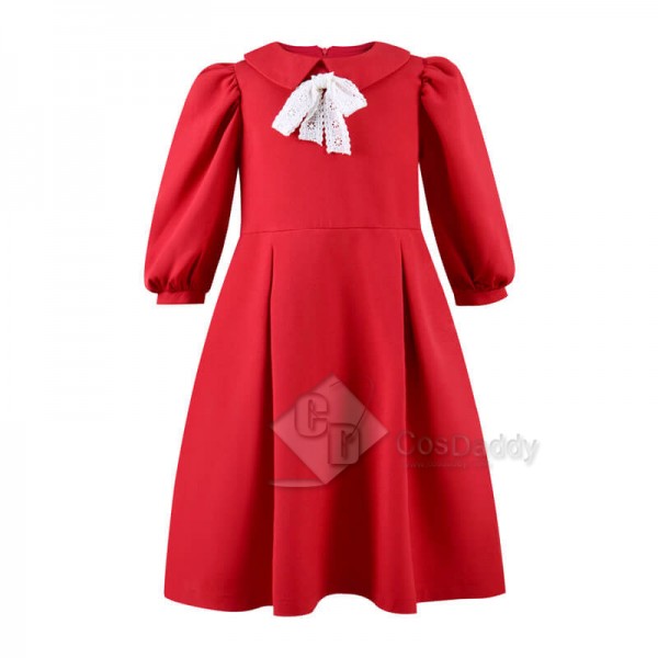 2022 Kids Orphan First Kill Red Dress Esther Albright Dress Cosplay Costume CosDaddy