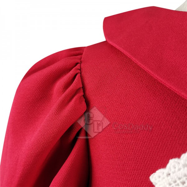 2022 Kids Orphan First Kill Red Dress Esther Albright Dress Cosplay Costume CosDaddy