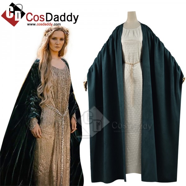 The Rings of Power Season 1 Galadriel Elf Queen Cosplay Costume Halloween Party Suit