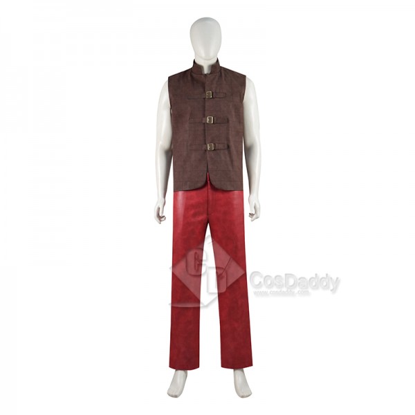 2022 Movie Violent Night Santa Claus David Harbour Cosplay Costume Christmas Party Suit