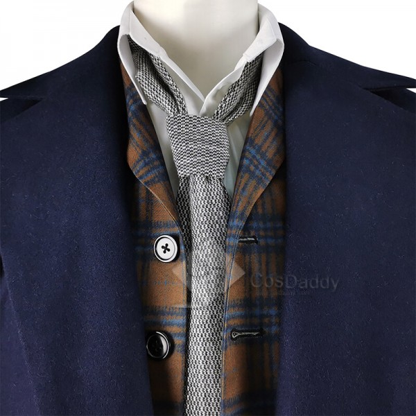 CosDaddy 14th Doctor Cosplay Fourteenth Doctor Coat David Tennant Cosplay Set Costume(Print Version)