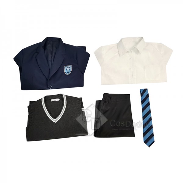 2022 Drama Heartstopper Season 1 Charlie Spring School Uniform Cosplay Costume