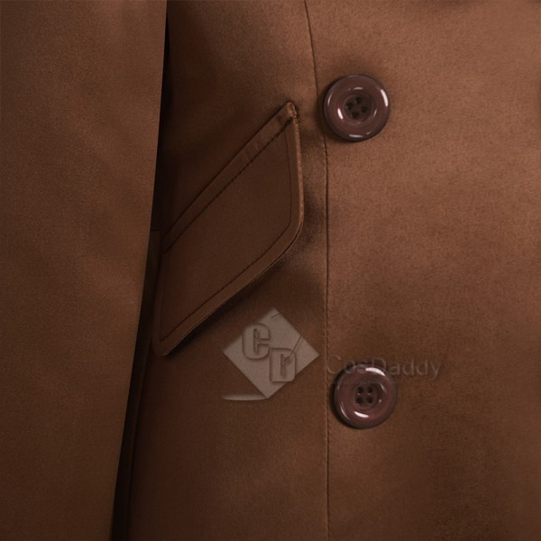 M3GAN 2023 Amie Donald Killer Doll Brown Coat Jacket Cosplay Costume Halloween Outfits