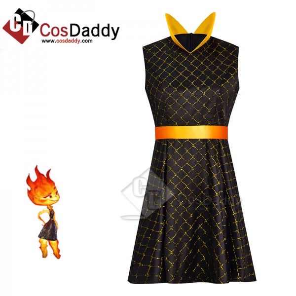 2023 Animed Elemental Fire Elemental Amber Dress Cosplay Costume Halloween Party Suit