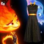 2023 Animed Elemental Fire Elemental Amber Long Dr...