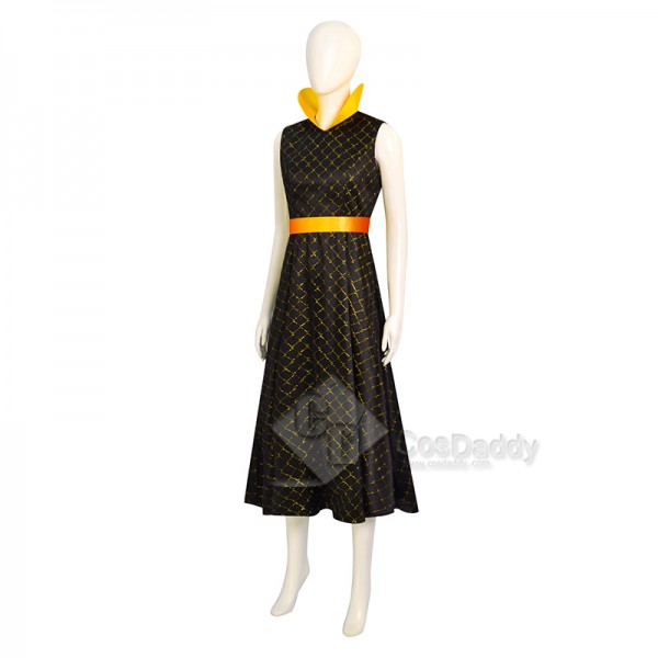 2023 Animed Elemental Fire Elemental Amber Long Dress Cosplay Costume