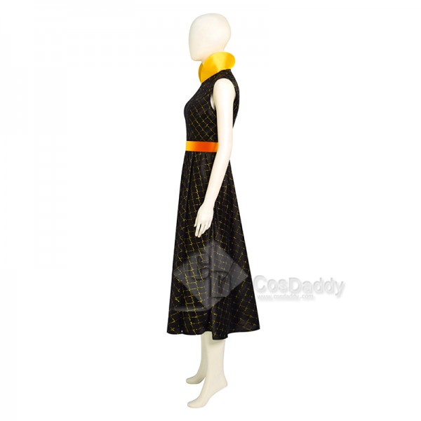 2023 Animed Elemental Fire Elemental Amber Long Dress Cosplay Costume