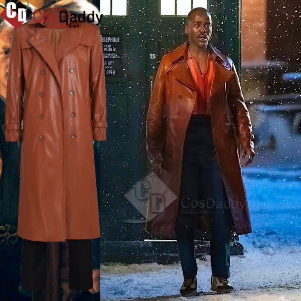 15th Doctor New Look Doctor Who 15th Doctor Leather Coat Cosplay Costumes Suit