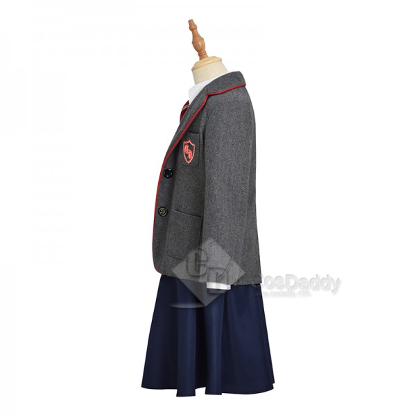 Roald Dahl's Matilda the Musical Alisha Weir Cosplay Costume Girls School Uniform