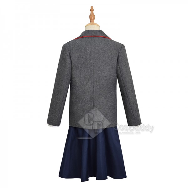 Roald Dahl's Matilda the Musical Alisha Weir Cosplay Costume Girls School Uniform