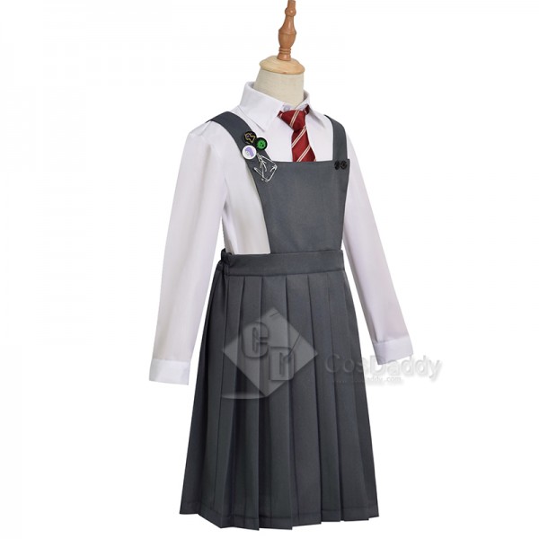 Roald Dahl’s Matilda The Musical Hortensia Cosplay Costume School Uniform Red Beret