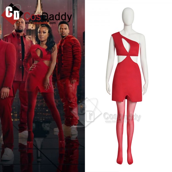 2023 Power Season 3 Ghost Diana Tejada Red Dress Cosplay Costume Halloween Suit