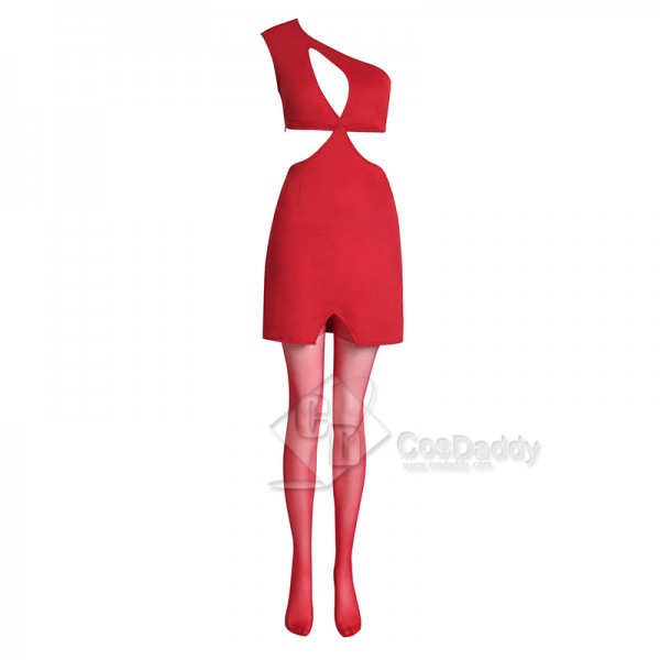 2023 Power Season 3 Ghost Diana Tejada Red Dress Cosplay Costume Halloween Suit