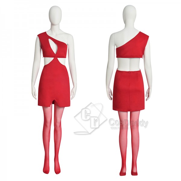2023 Power Season 3 Ghost Diana Tejada Red Dress Cosplay Costume Halloween Suit