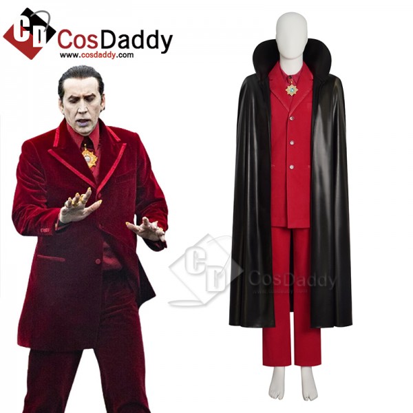 2023 Renfield Dracula Vampire Nicolas Cage Cosplay Costume Halloween Carnival Suit