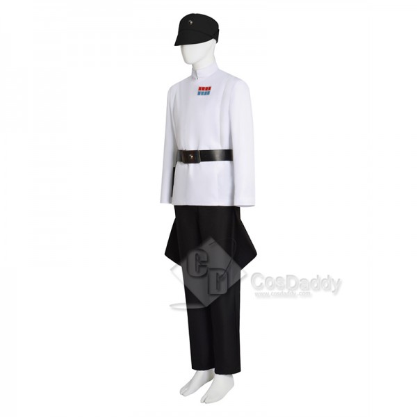 Star Wars Imperial Military Officer Uniform Cosplay Costume Halloween Suit White Version