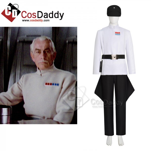 Star Wars Imperial Military Officer Uniform Cosplay Costume Halloween Suit White Version