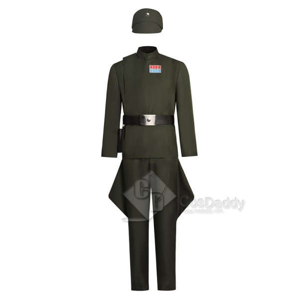 Star Wars Imperial Officer Grand Moff Tarkin Uniform Cosplay Costume Dark Green Version