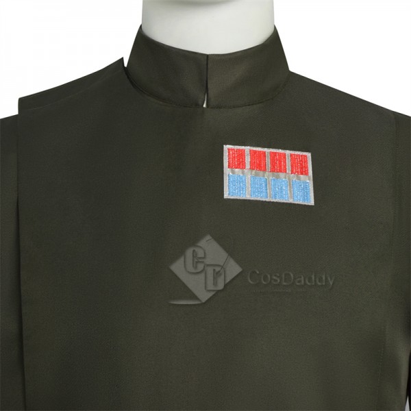 Star Wars Imperial Officer Grand Moff Tarkin Uniform Cosplay Costume Dark Green Version