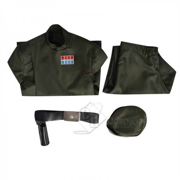 Star Wars Imperial Officer Grand Moff Tarkin Uniform Cosplay Costume Dark Green Version