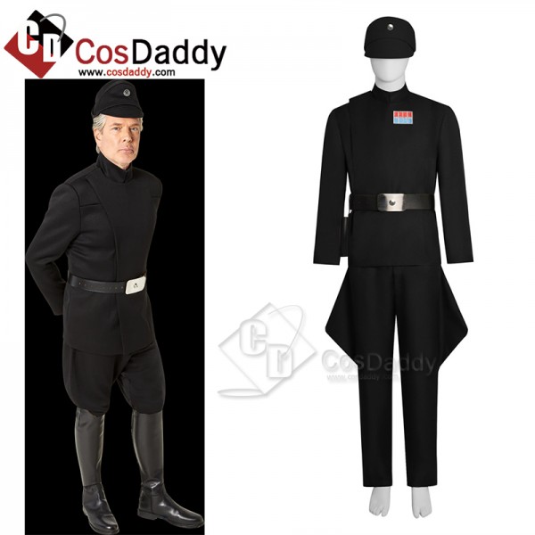 Star Wars Imperial Military Officer Uniform Cosplay Costume Halloween Carnival Suit Black Version