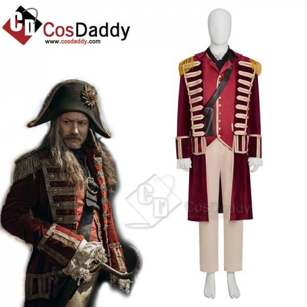 Peter Pan And Wendy Jude Law Captain Hook Cosplay Costume Halloween Party Suit