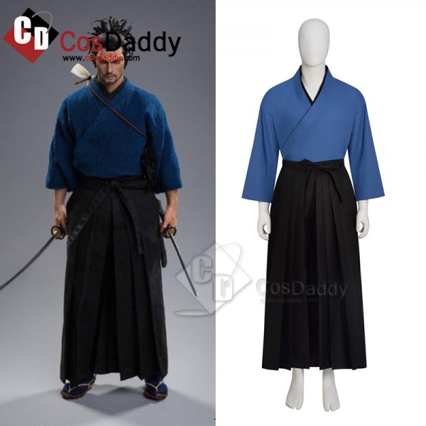 Honor of Kings Japanese Swordsman Miyamoto Musashi Vagabond Cosplay Costume Halloween Carnival Suit