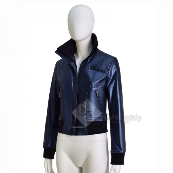 Doctor Who Rose Tyler Leather Jacket Dr Who Rose Purple Coat CosDaddy