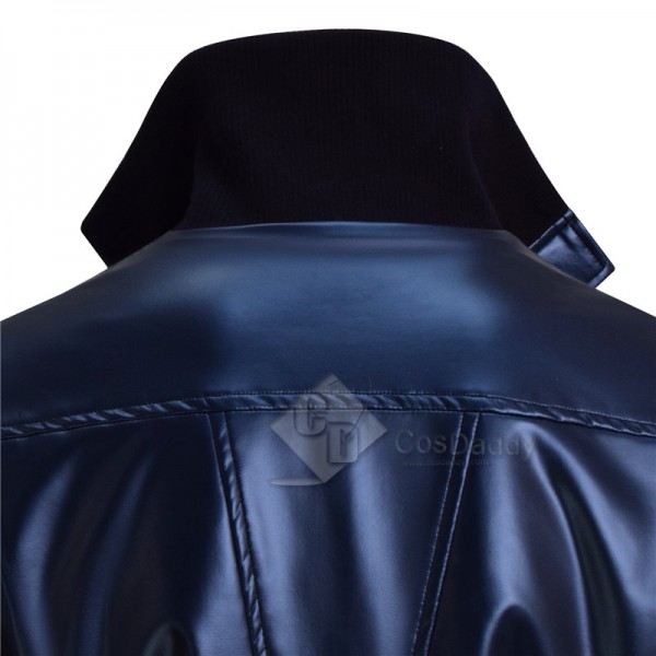 Doctor Who Rose Tyler Leather Jacket Dr Who Rose Purple Coat CosDaddy