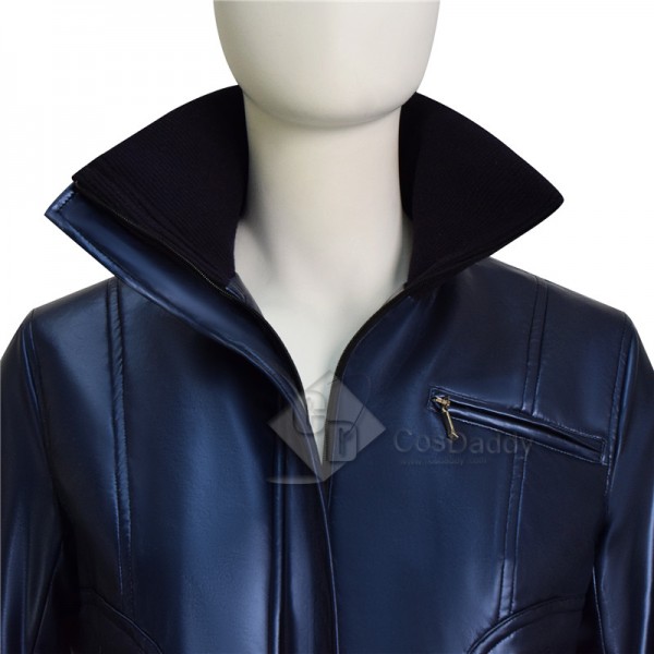 Doctor Who Rose Tyler Leather Jacket Dr Who Rose Purple Coat CosDaddy