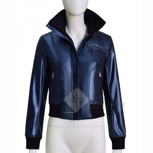 Doctor Who Rose Tyler Leather Jacket Dr Who Rose Purple Coat CosDaddy