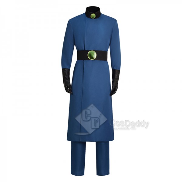 Kim Possible Evil Dr. Drakken Cosplay Costume Halloween Carnival Suit