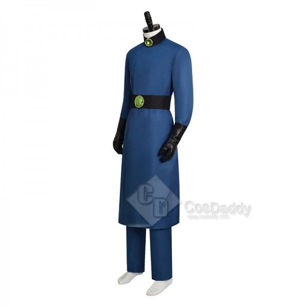 Kim Possible Evil Dr. Drakken Cosplay Costume Halloween Carnival Suit