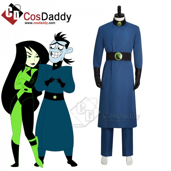 Kim Possible Evil Dr. Drakken Cosplay Costume Halloween Carnival Suit