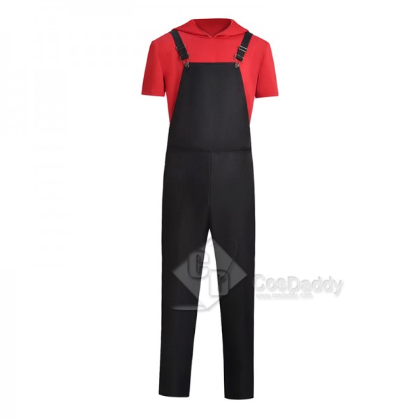 2023 TV One Piece Monkey D Luffy Red Overalls Cosplay Costume Halloween Carnival Suit